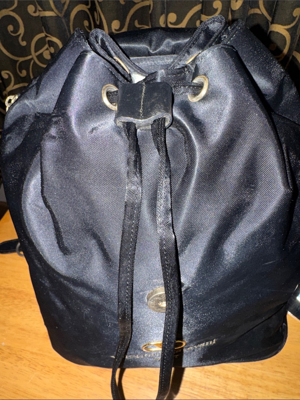 Valentino Garavani vintage authentic Sport Line backpack in classic black nylon - Picture 4 of 7